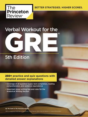 cover image of Verbal Workout for the GRE